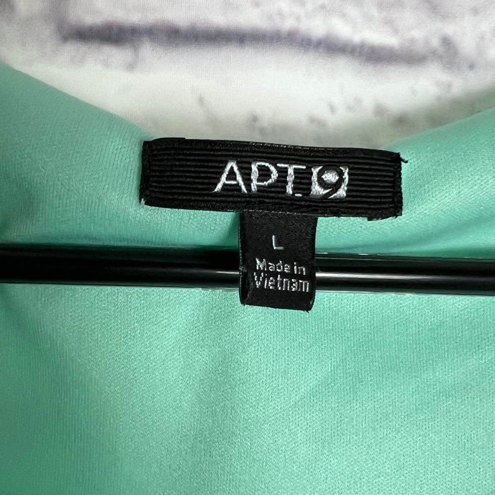 Apt 9 Mint Blue Green Fit and Flare Style Dress with Flutter Sleeves - Picture 2 of 6